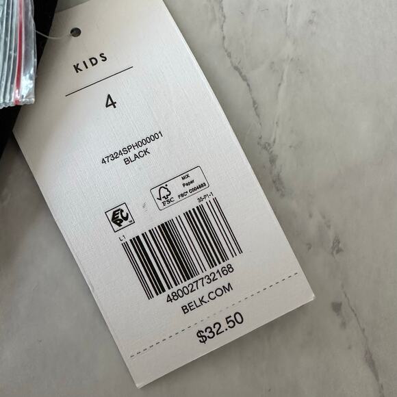 New Crown & Ivy black girls scalloped shorts casual sz 4 elastic band cute - Picture 3 of 4